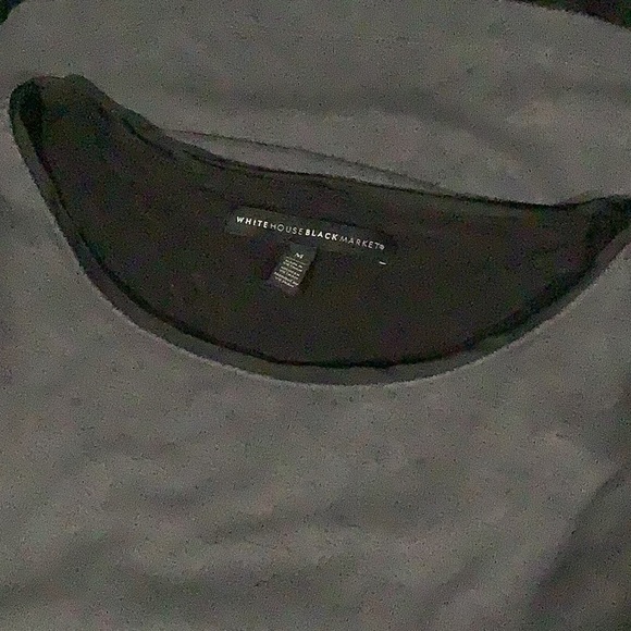 WHBM Gray tunic top M - Picture 4 of 4